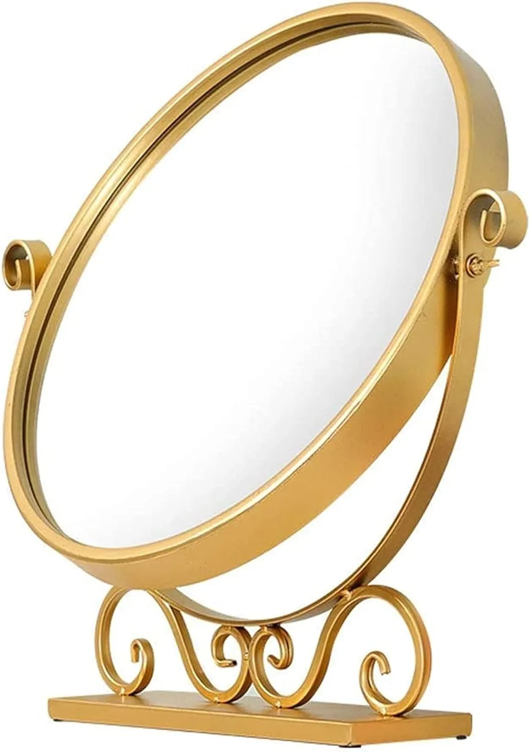 Makeup Mirror Mirror, Bathroom, Wall-Mounted, Dressing Table,Nordic Simple Vanity Mirror Modern Dressing Table Mirror Hair Salon Desktop Round Mirror Mini Bedroom mirro