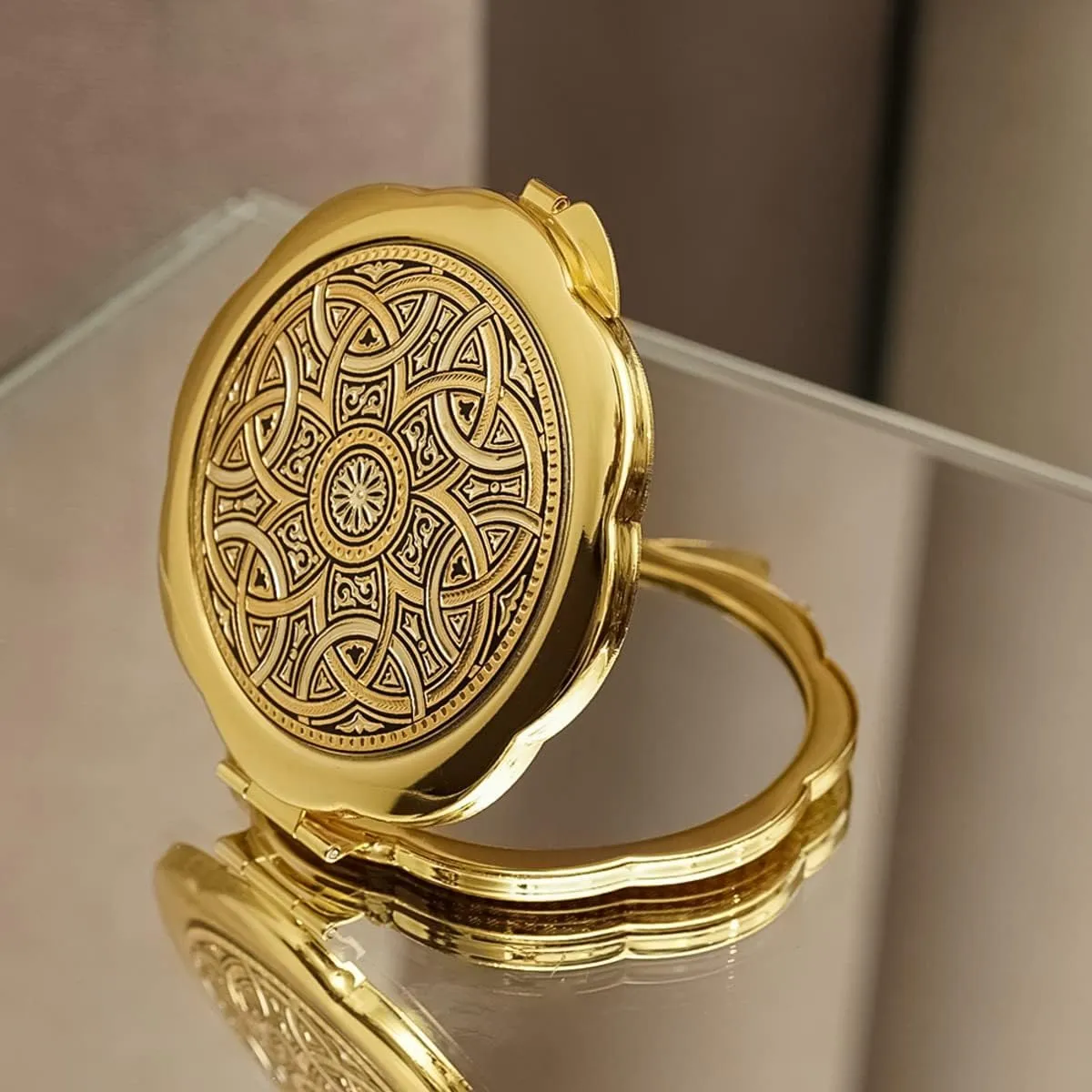 Makeup Pocket Mirror Gilding Anframa