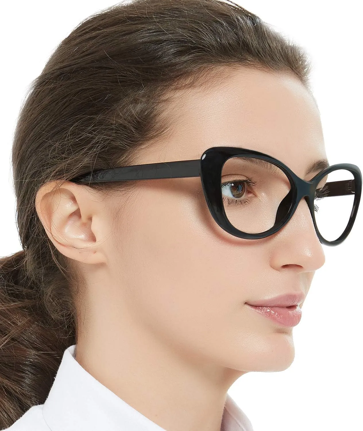 MARE AZZURO Oversized Reading Glasses Women Stylish Cat Eye Readers 0 1.0 1.5 2.0 2.5 3.0 3.5