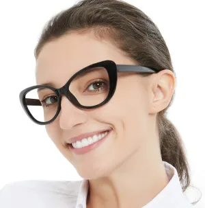 MARE AZZURO Oversized Reading Glasses Women Stylish Cat Eye Readers 0 1.0 1.5 2.0 2.5 3.0 3.5