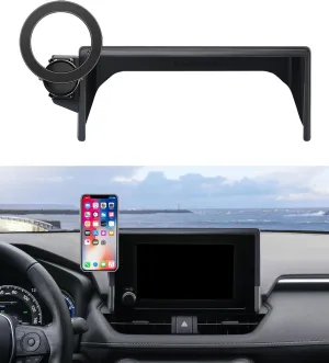 MaserWeller Car Phone Holder for Toyota RAV4 2019-2025 Accessories 7/8-Inch Screen Fixed Clip, 360° Rotation Smart Phone Mount Compatible with MagSafe, Cell Phone Holder That Does Not Affect Air Vent