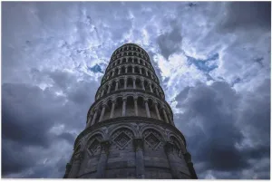 MAXZIZ The Leaning Tower of Pisa Scenic Spots Room Aesthetics Posters Canvas Posters Bedroom Decoration Sports Office Decoration Gifts Wall Art Decoration Printing Posters 24x36inch(60x90cm)