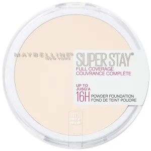 Maybelline Super Stay Full Coverage Powder Foundation Makeup, Up to 16 Hour Wear, Soft, Creamy Matte Foundation, Porcelain, 1 Count