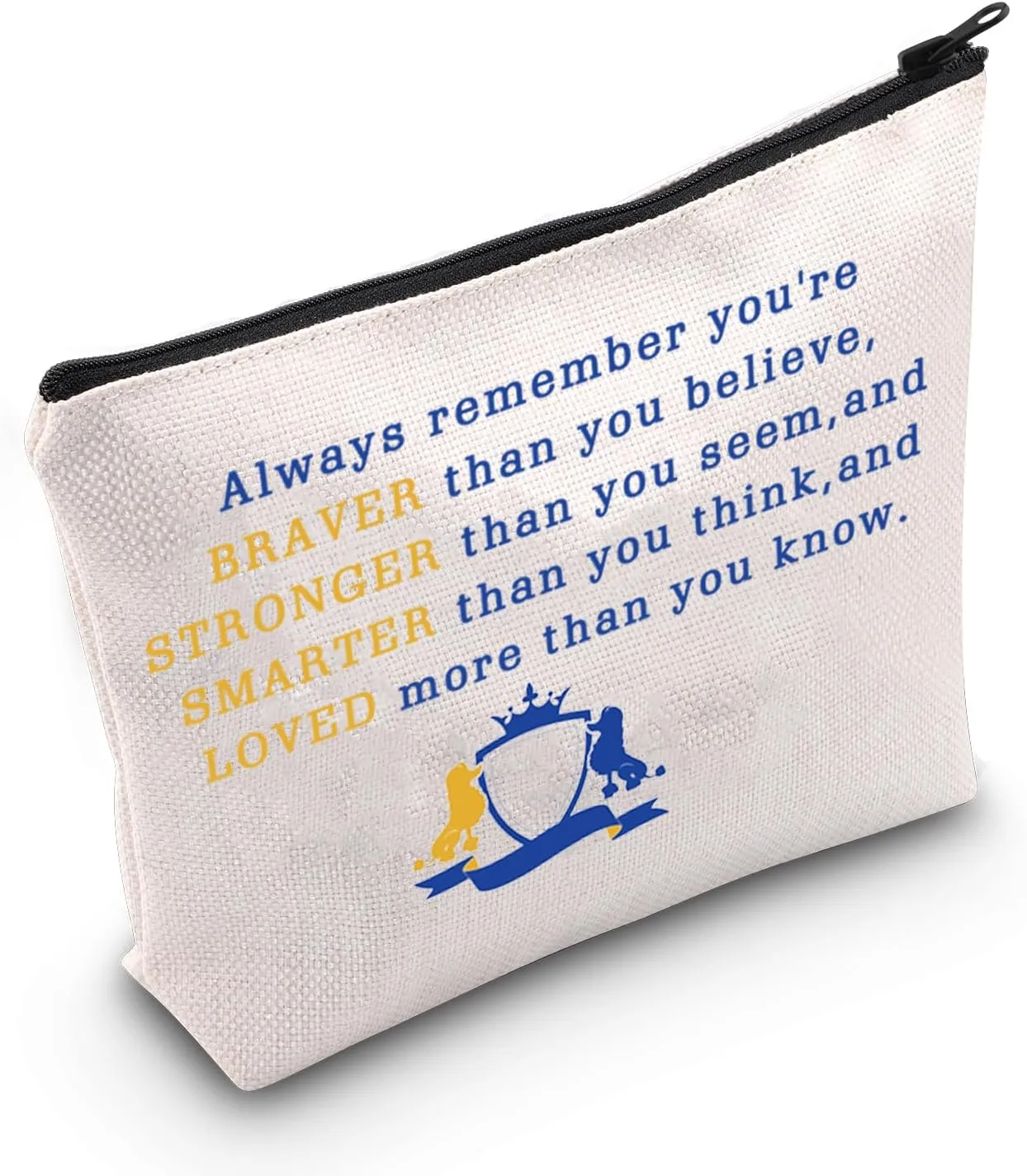 MEIKIUP Sorority Makeup Bag Sorority Paraphernalia Gift You are Braver Than You Believe Makeup Bag (Always Bag)