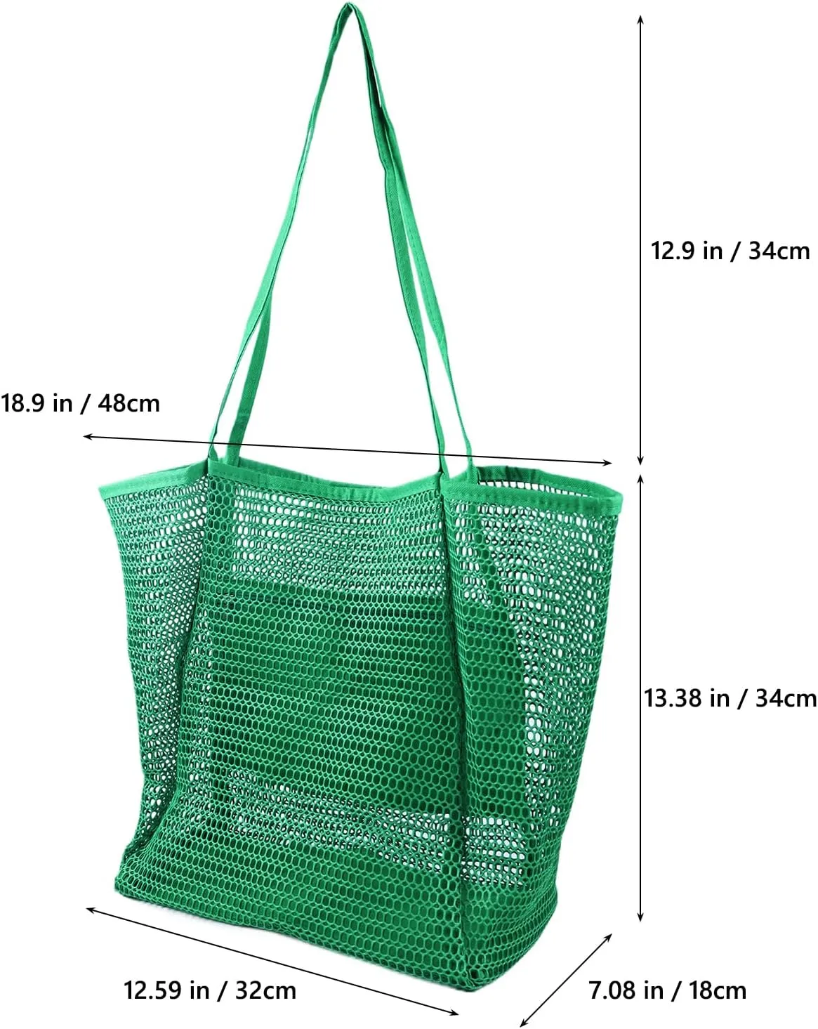 Mesh Beach Tote Womens Shoulder Handbag,Elegant Beach Tote Bag,Stylish and Lightweight Summer Essential
