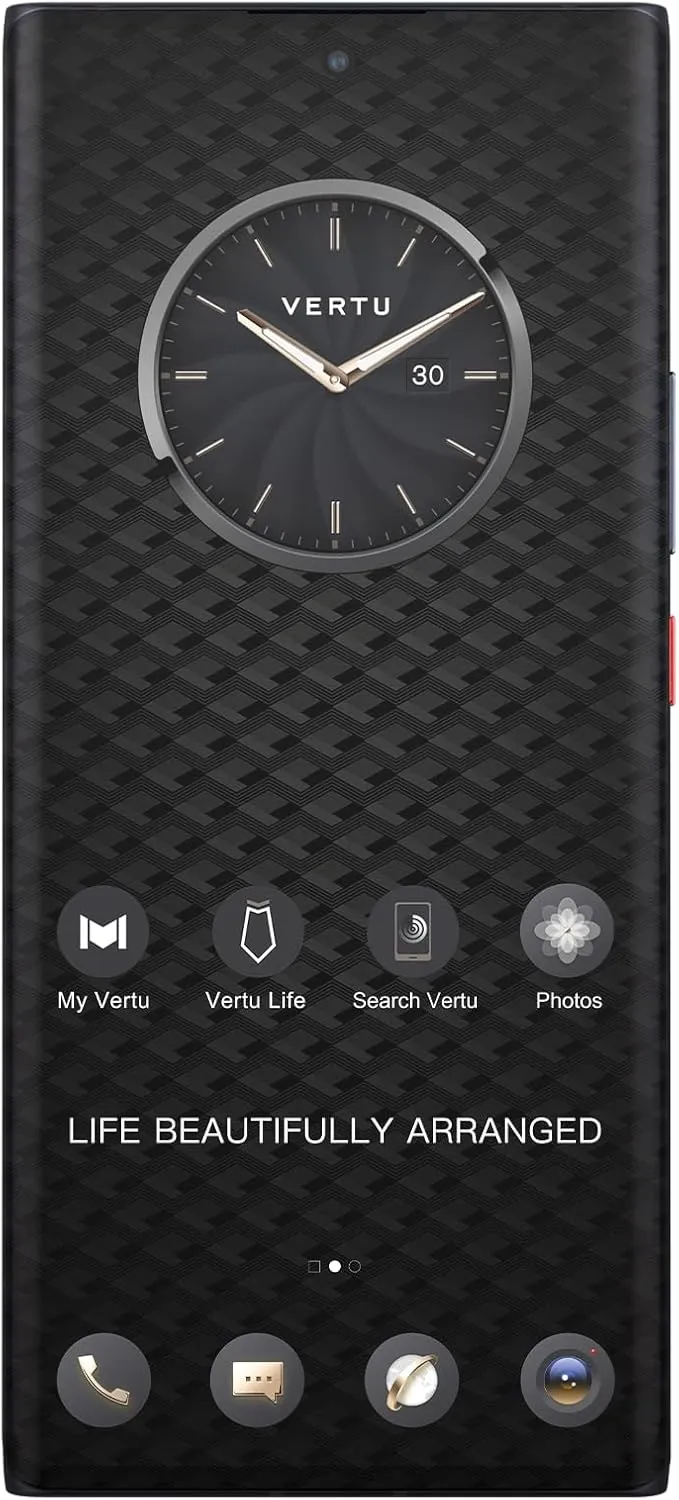 METAVERTU Web 3.0 Carbon Fiber 5G Phone, Unlocked Android Smartphone, Secure Encrypted, Double Systems, 64MP Camera, 144Hz AMOLED Curved Display, Dual SIM, Fast Charge (Glossy, 12G 512G)