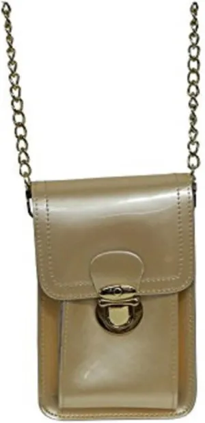 Mini Genuine Patent Leather Crossbody Handbag Phone Case Bag Evening Party Bag