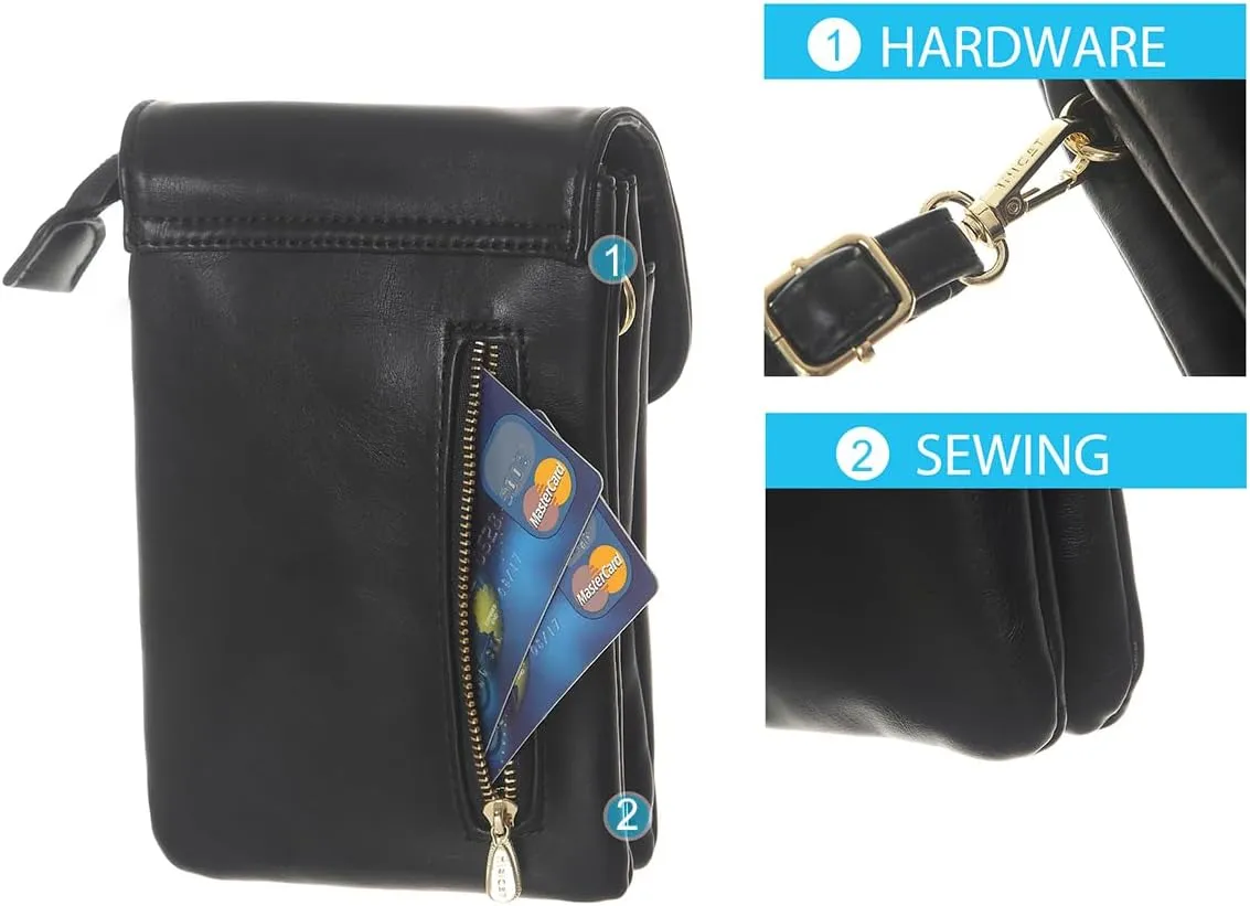 MINICAT Roomy Pockets Small Crossbody Bags Cell Phone Wallet Purses for Women