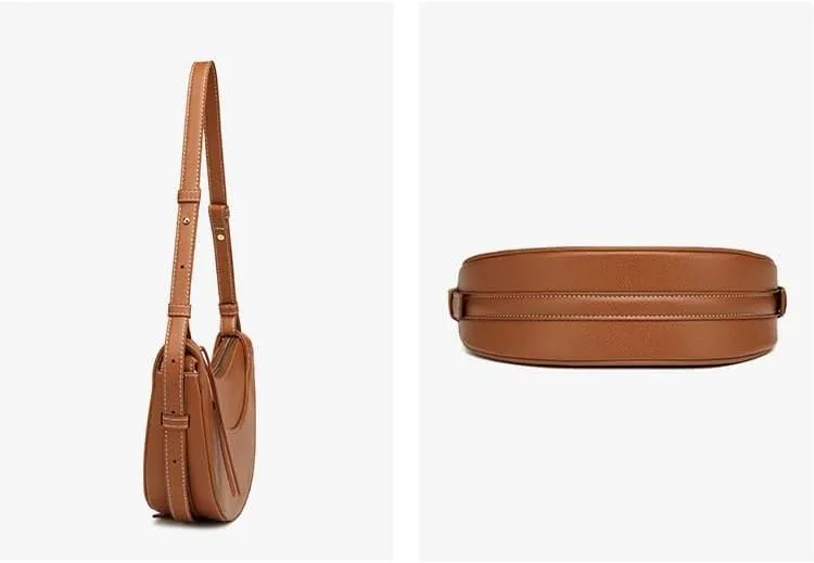 Molodo Saddle Bag for Women PU Crescent Bag Casual Shoulder Bag for Travel Designer Handbag Purses Trendy Hobo Handbag