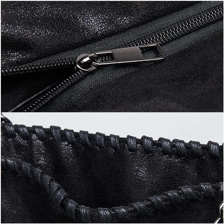 Molodo Trendy Chain Shoulder Bag for Women PU Leather Designer Satchel Bag Large Tote Bag Trendy Hobo Handbag Purses