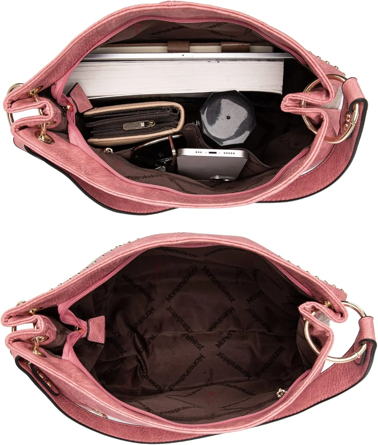 Montana West Purses for Women Hobo Shoulder Handbags with Zipper