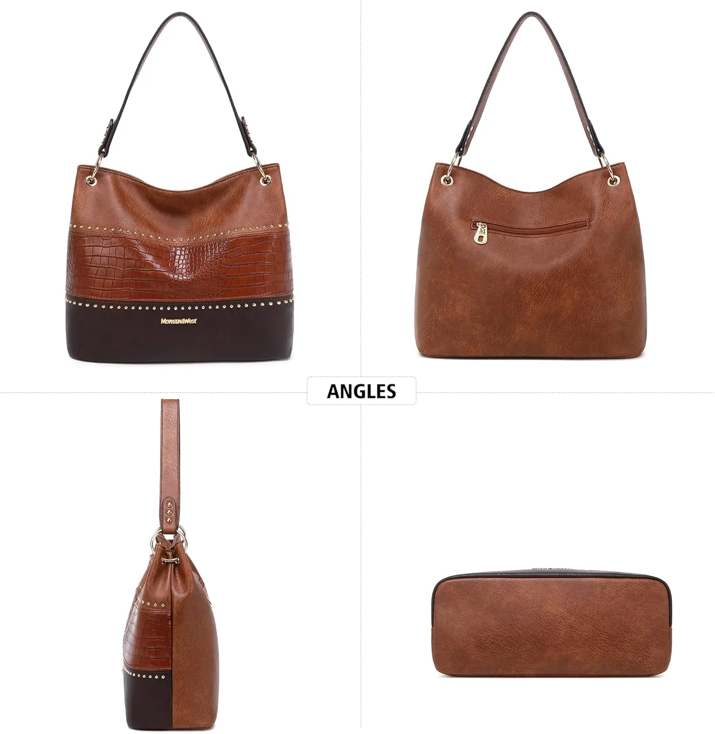 Montana West Purses for Women Hobo Shoulder Handbags with Zipper