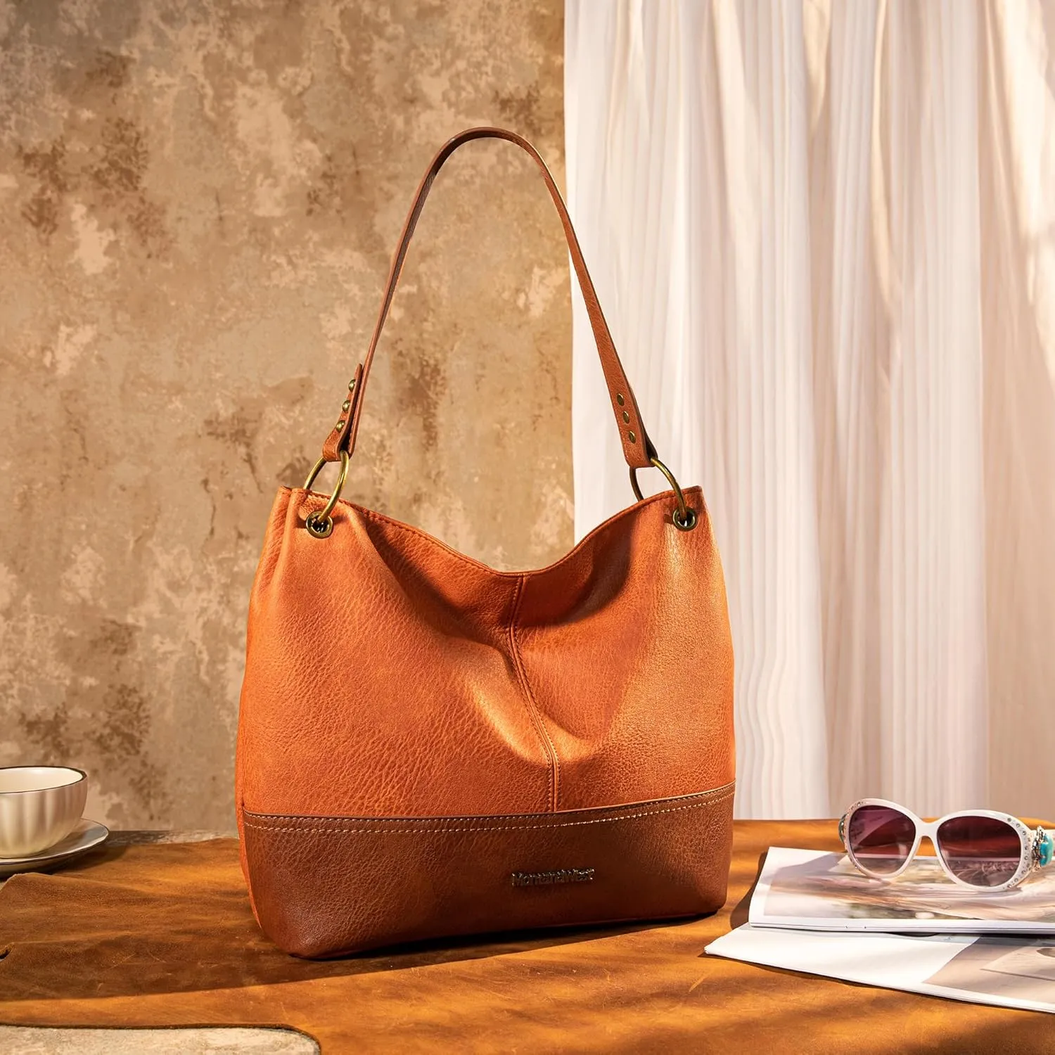 Montana West Purses for Women Hobo Shoulder Handbags with Zipper