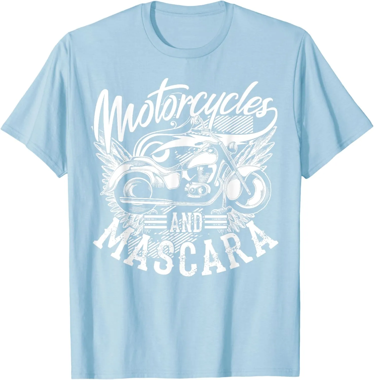 Motorcycles And Mascara | Cute Makeup Motor Lover Gift T-Shirt