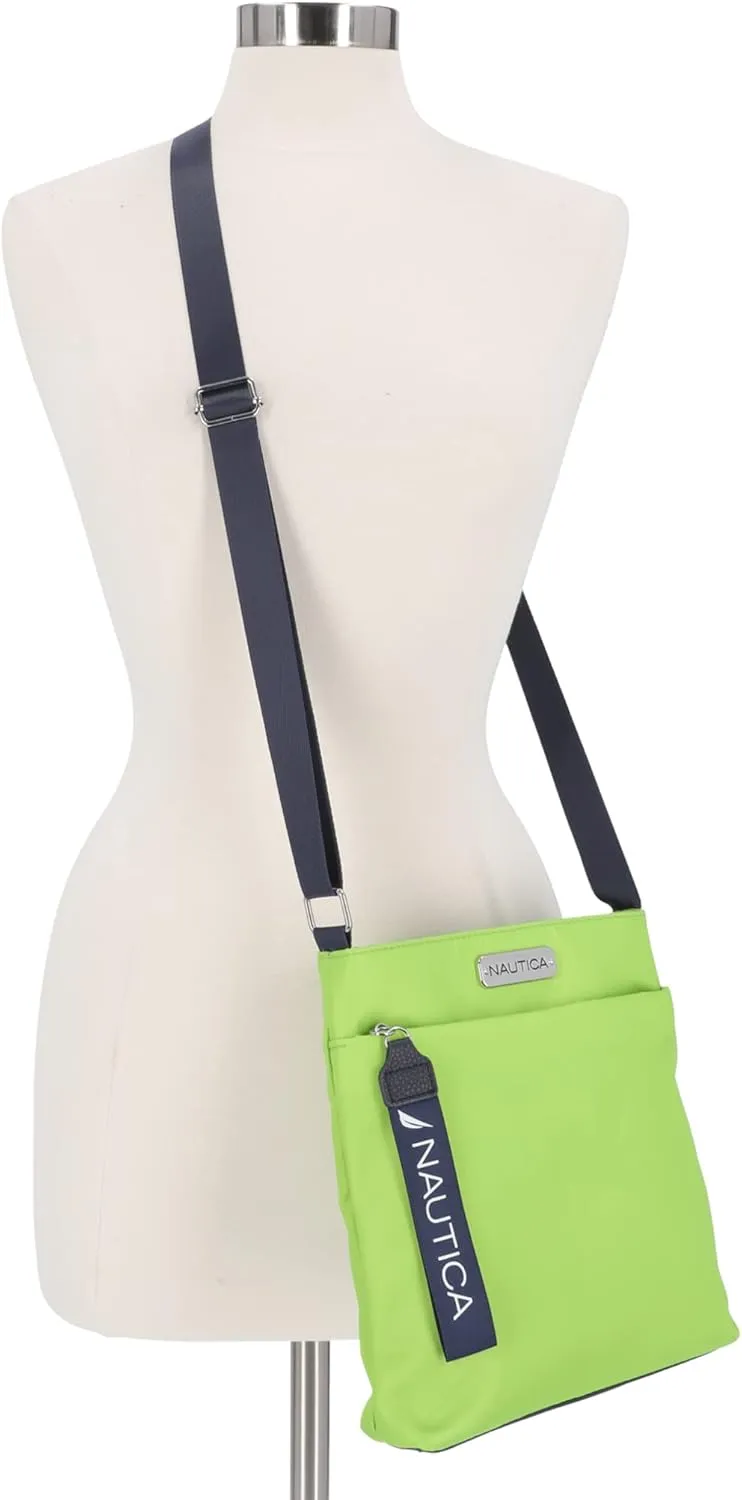 Nautica Diver Nylon Small Women's Crossbody Bag Purse with Adjustable Shoulder Strap