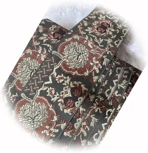 New 5 Yards Chocolate Coffee Brown Mocha Tan Asian Woven Trim 2" Wide Elegant Cute Unique Stunning Style Pretty Ribbons LACEAI01667