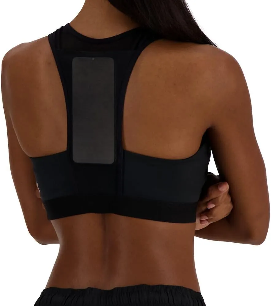 New Balance Women's Nb Sleek Medium Support Pocket Sports Bra