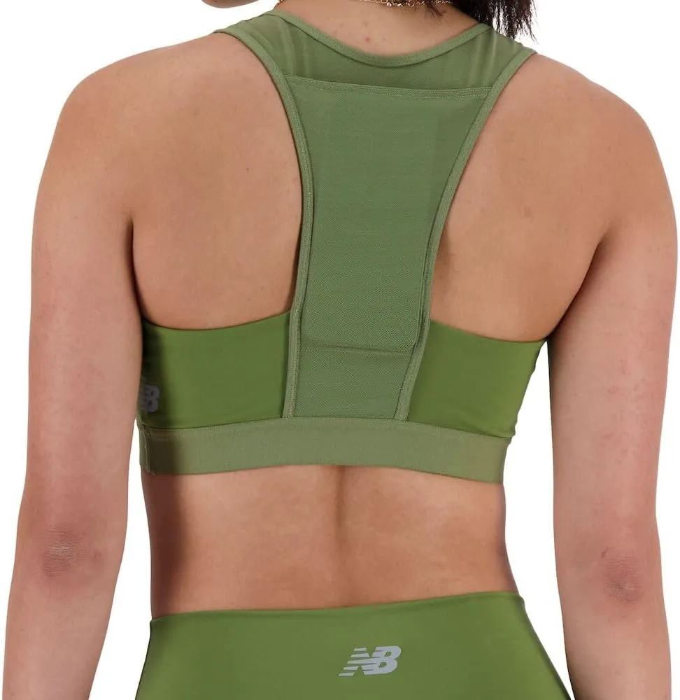 New Balance Women's Nb Sleek Medium Support Pocket Sports Bra
