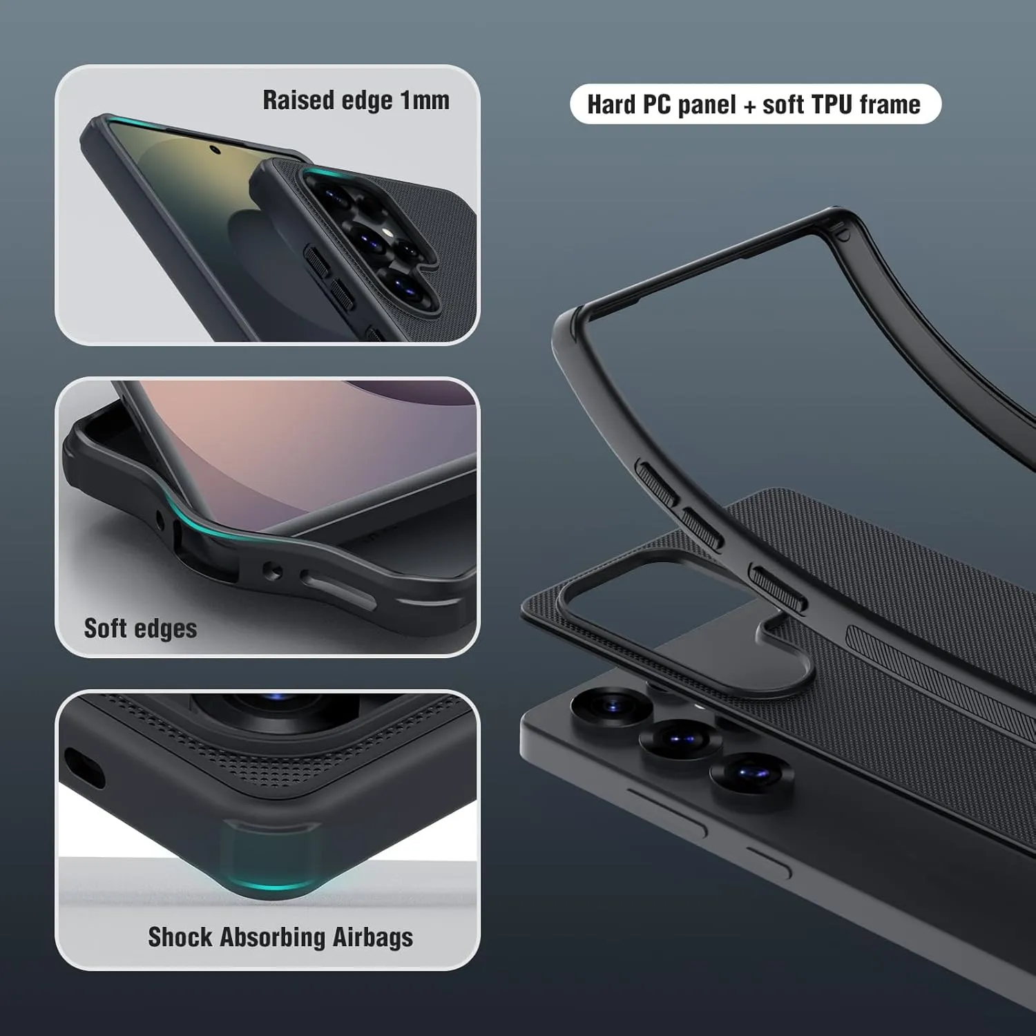 Nillkin for Samsung Galaxy S25 Ultra Case - Slim & Tough - S25 Ultra Case Pocket-Friendly, with Port Protection, Red