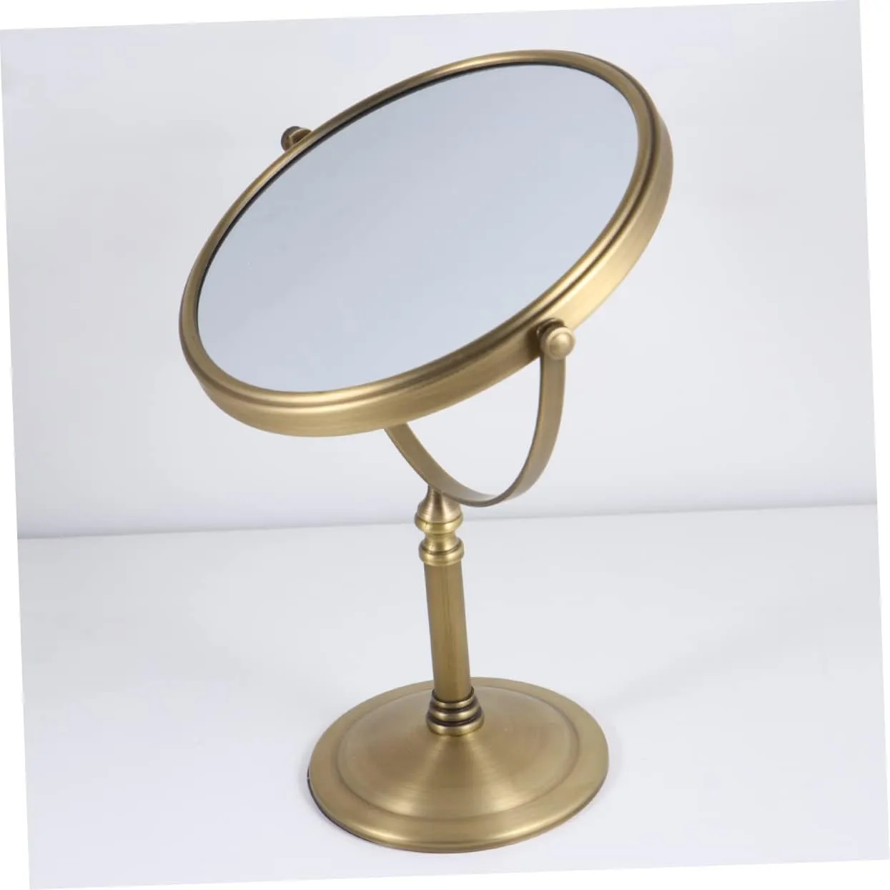 NOLITOY Metal Frame Glass Makeup Mirror 3X Magnification Large Double Side Mirror for Cosmetics