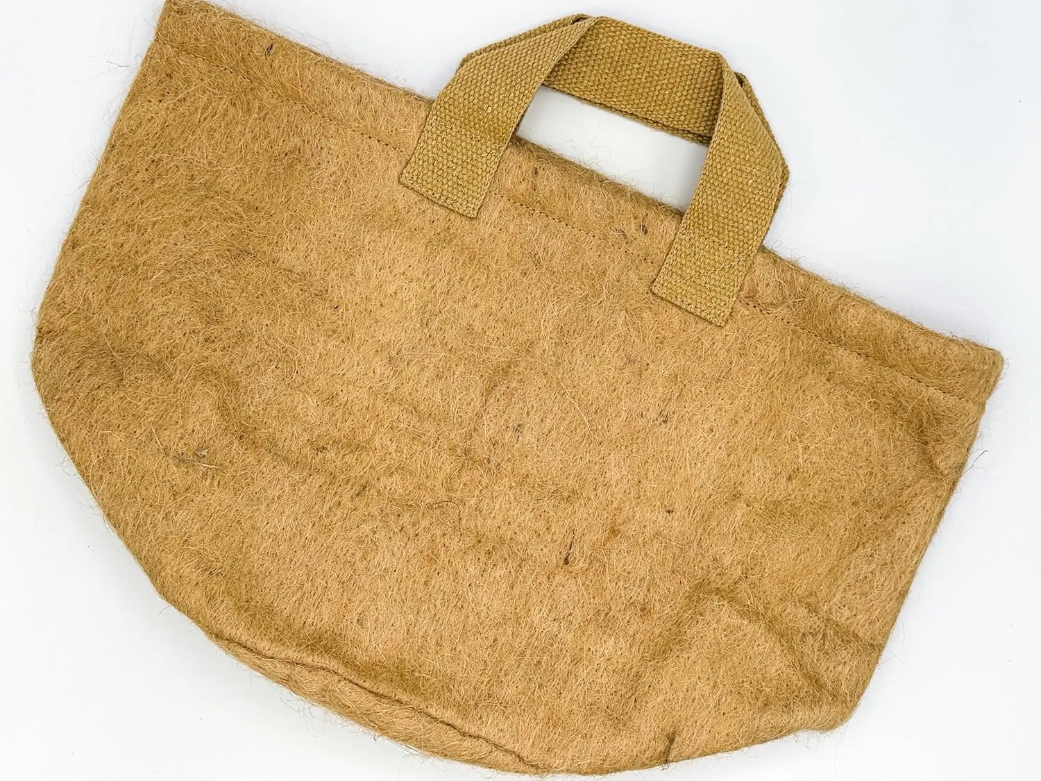 Non-Woven Jute Fabric Grow Bag with Handles, Biodegradeable Pot, 100% Natural Fiber, Breathable, Fast Root Growth, Available in 3 & 5 Gallon. (1, 5 Gallon)