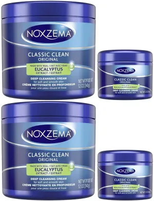 Noxzema Classic Clean Original Deep Cleansing Cream, 12 Ounce   2 Ounce (Pack of 2)