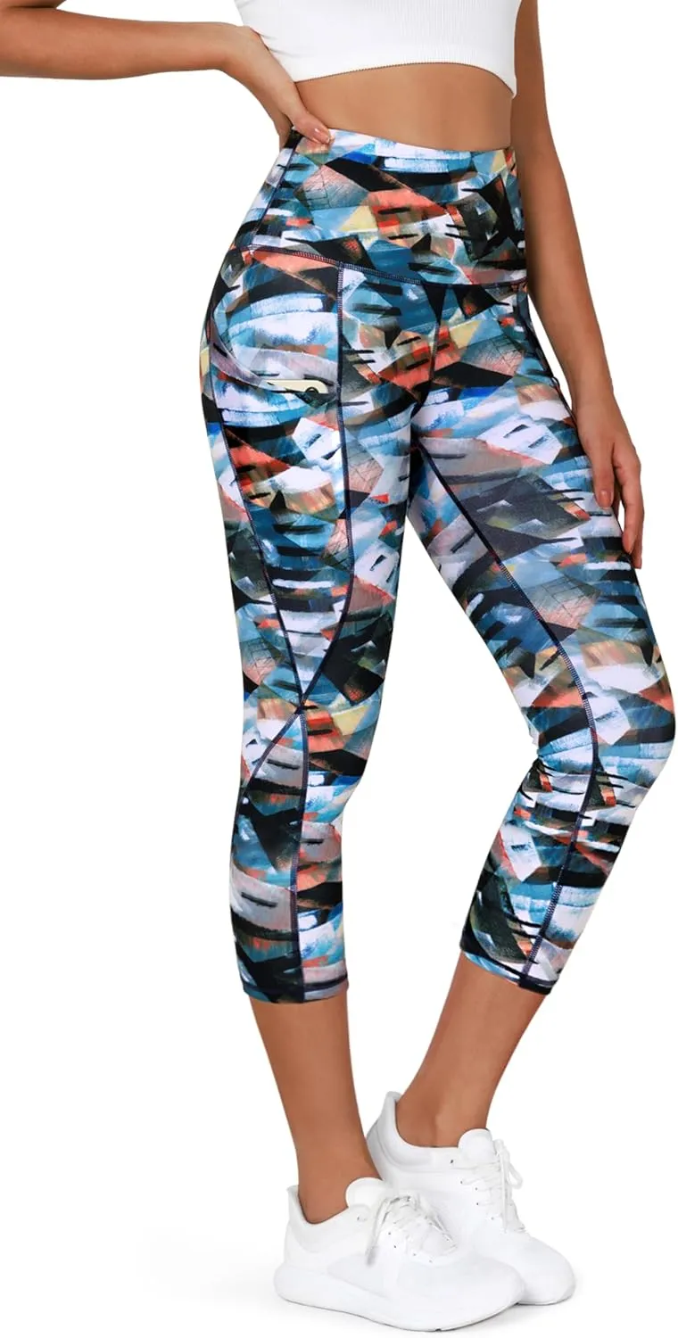 ODODOS Women's High Waisted Yoga Leggings with Pockets, Tummy Control Non See Through Workout Athletic Running Yoga Pants
