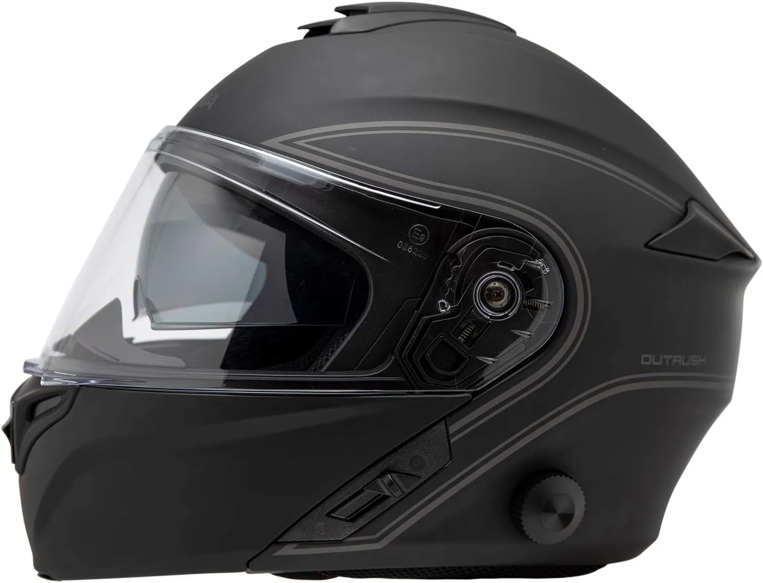 Outrush Modular Smart Helmet (Matte Black, X-Large)