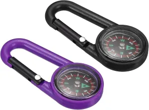 PATIKIL Keychain Compass, Pocket Camping Compass with Buckle for Outdoor Hunting Travelling