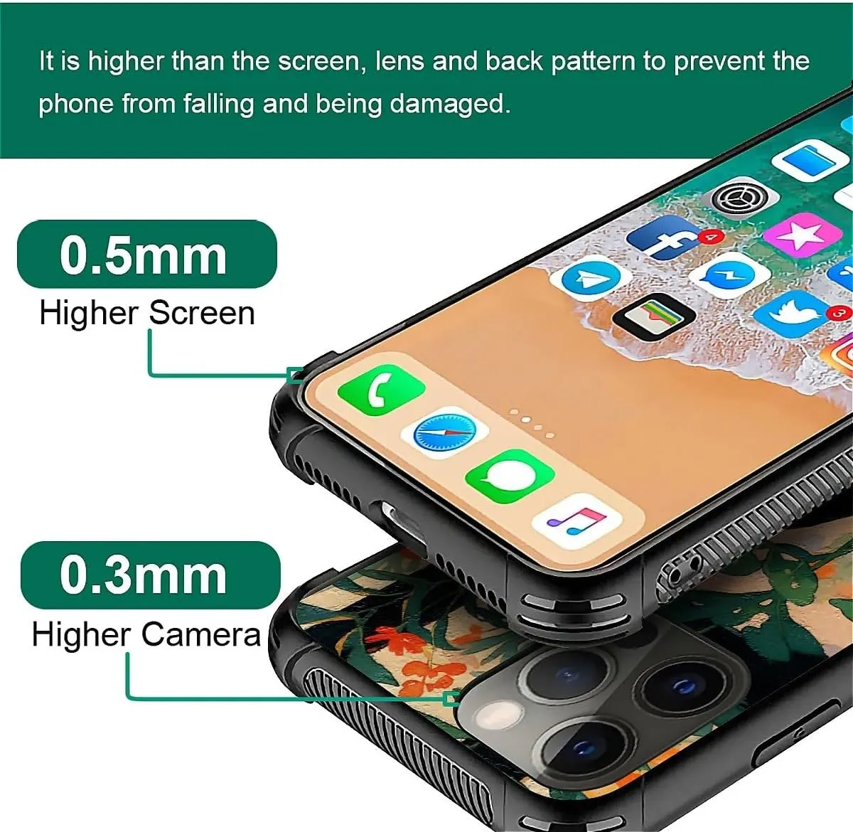 Phone Case Compatible with iPhone 11 Pro - Wireless Charging Compatible,S Oil Painting Goldfish Cat TPU Bumper and Hard PC Pattern Back Case
