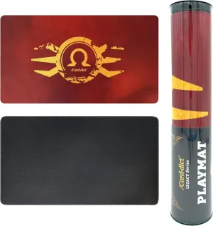 Pokemon Playmat, 13.5 * 24 inch, Magic The Gathering, YuGiOh Playmat, Legacy Series Ultra Premium Game Mat for MTG TCG YuGiOh Cards, Omega Red