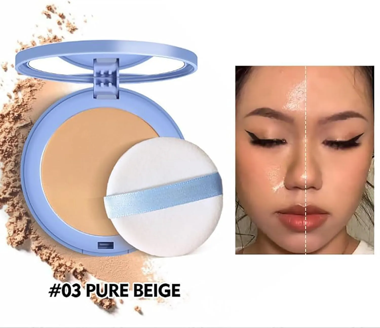 Polvo Gagk, Polvo Compacto Perfection Mate, Gagk Polvo Compacto Perfection Mate, Matte Wet and Dry Powder, Matte Perfection Pressed Powder-02 02