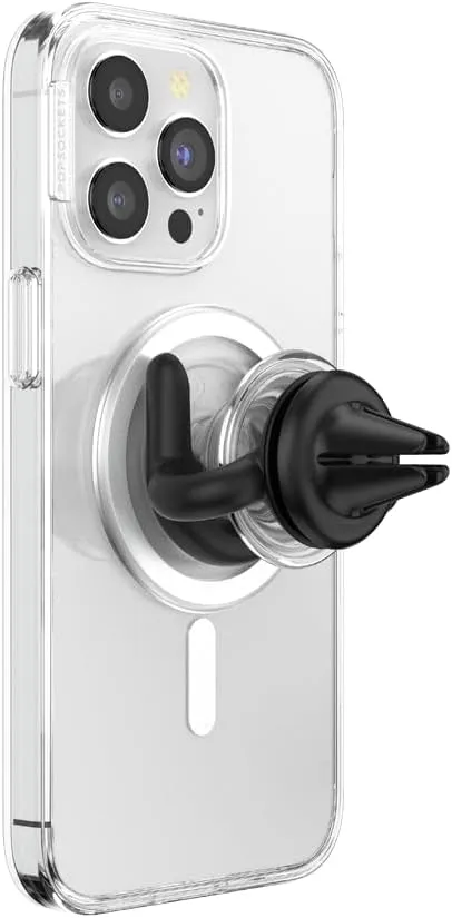 PopSockets: Car Mount Compatible with MagSafe®, Magnetic Phone Holder for Car, Phone Mount for Car - Black