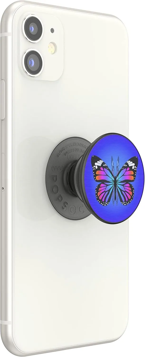 PopSockets PopTop (Top only. Base Sold Separately) Swappable Top for PopSockets Phone Grip Base, Playful PopTop - Lenticular Flutterfly