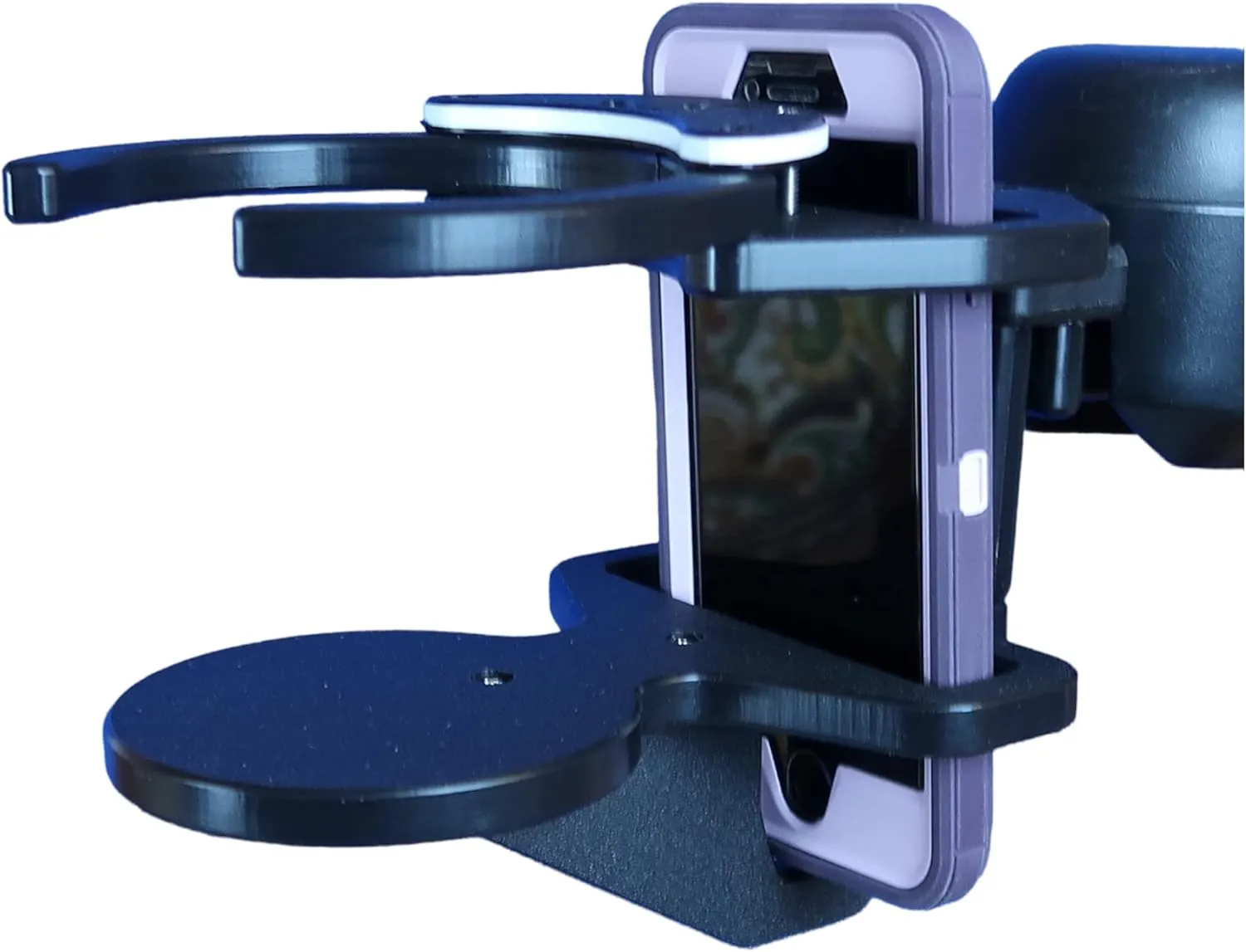 Powerchair Combo Smart Phone and Adjustable Drink Holder Right Hand Snapit! (Permobile)