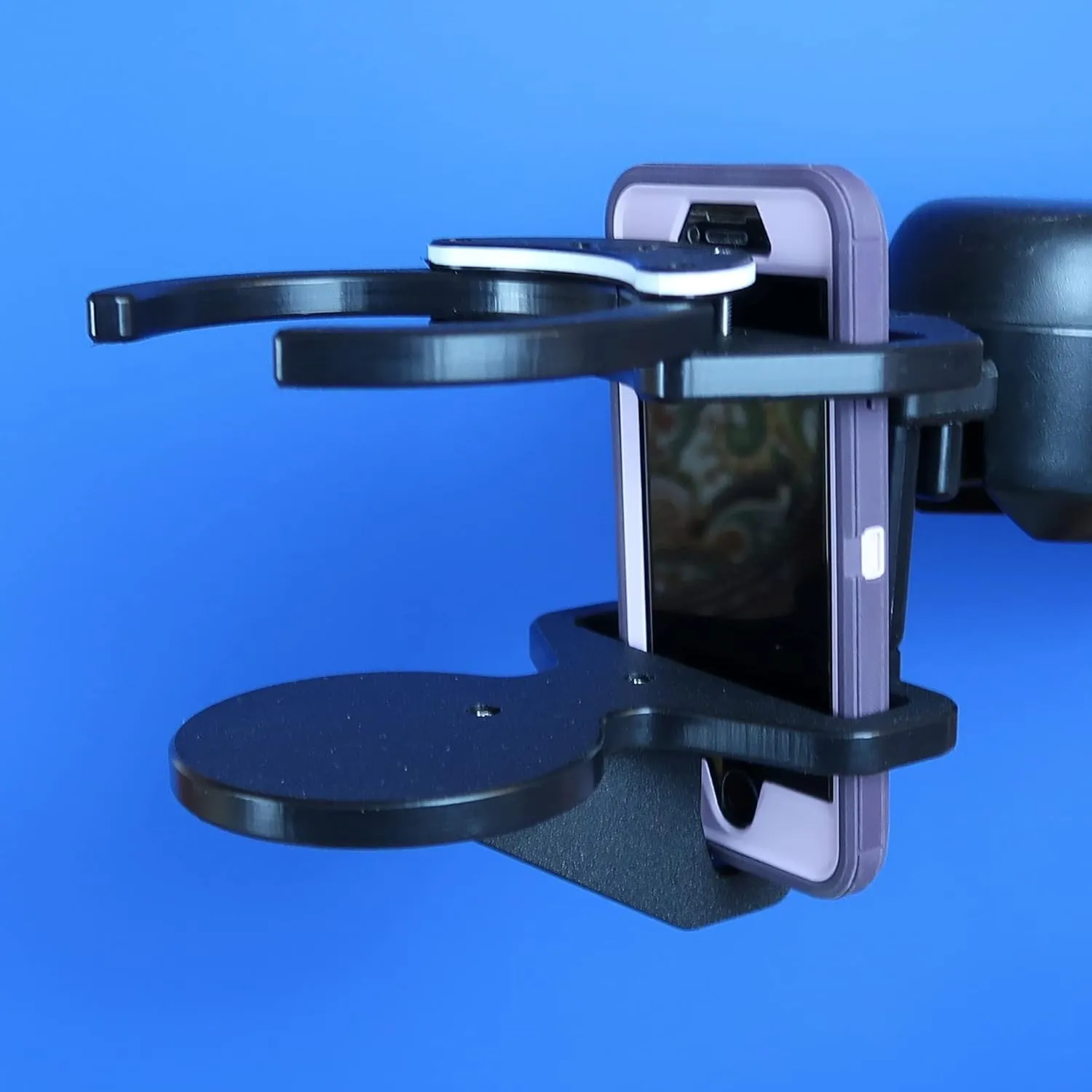 Powerchair Combo Smart Phone and Adjustable Drink Holder Right Hand Snapit! (Permobile)