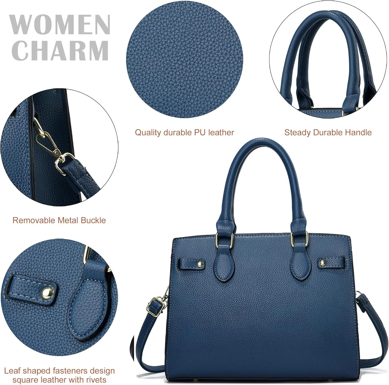 Purses and Handbags for Women Satchel Fashion Ladies Top Handle Shoulder Tote Bags