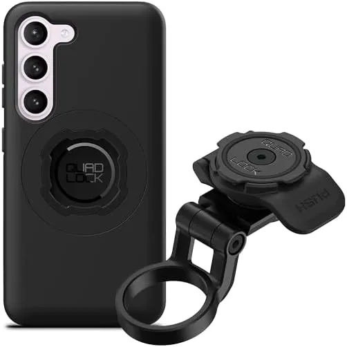 Quad Lock Stem Cap Mount (Adjustable) Bike Kit with Galaxy S23 MAG Phone Case