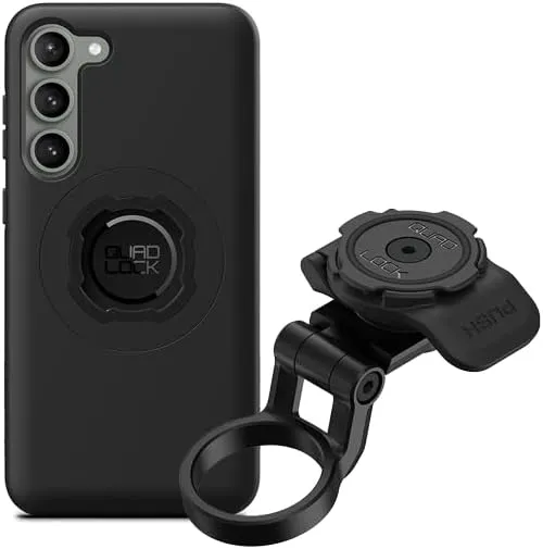 Quad Lock Stem Cap Mount (Adjustable) Bike Kit with Galaxy S23  MAG Phone Case