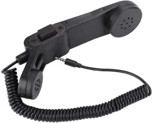 Radio Microphone, 3.5 mm Outdoor Military Radio Microphone Handheld Speaker Audio Jack for Cell Phone, Smart Phone, Laptop, Computer