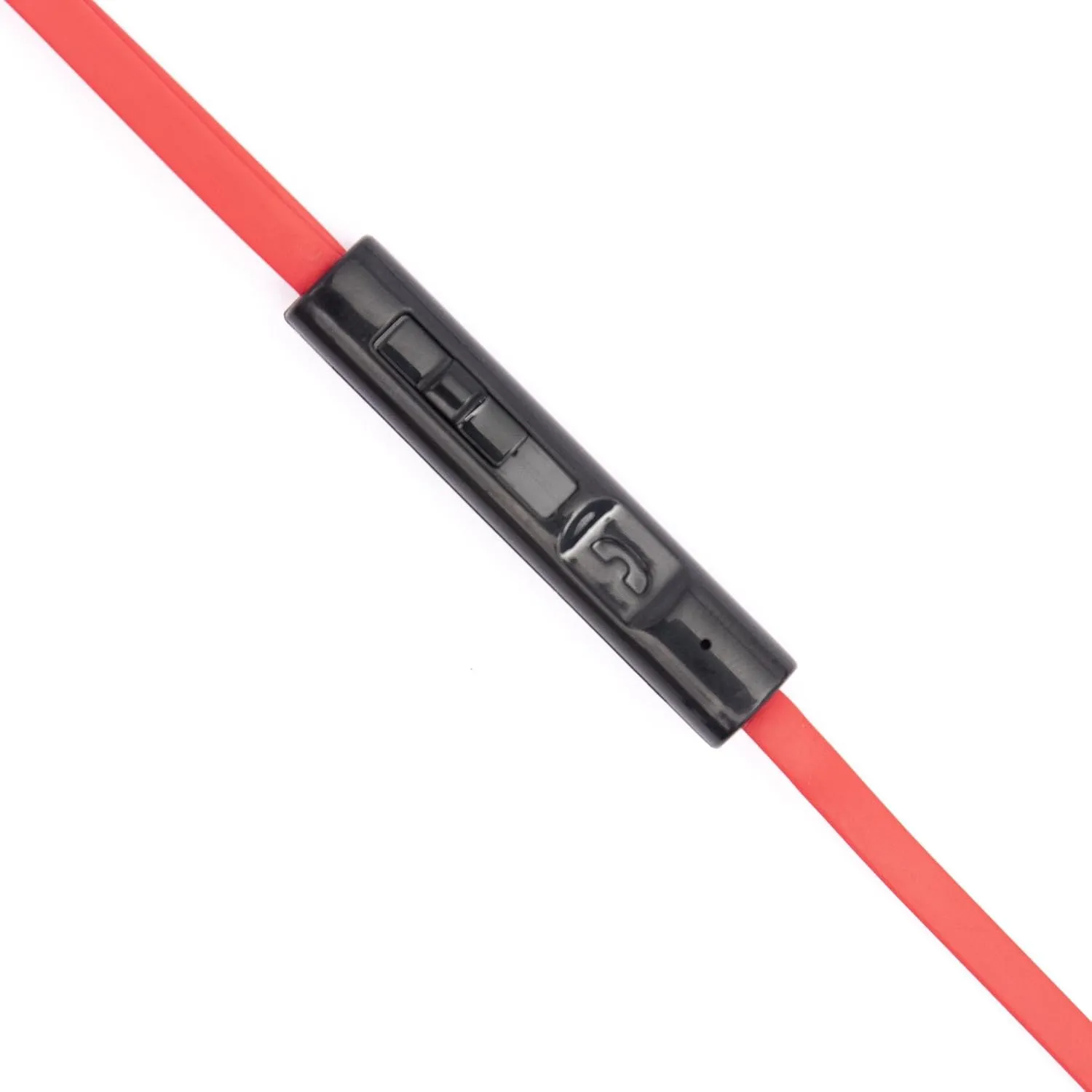 RadioShack Stereo Earphones with Cord, Wired Earbuds with Microphone and Volume Control Buttons, Soft Silicone Tips for Comfortable Extended Wear and Secure Fit, Red and Black