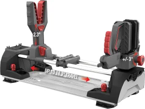 Real Avid Master Gun Workstation Up to 18.3" of Travel One-Hand Quick Adjustable Clamping, Non-Marring Form-Fitting Yokes Vise Ideal for Gun Cleaning & Maintenance w/Leveling Knob for Scope Mount