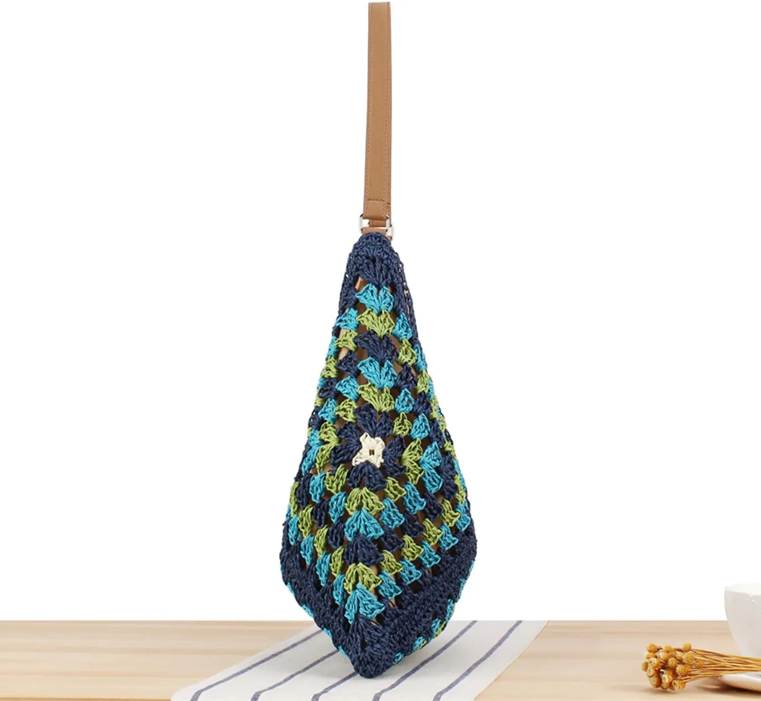 Rejolly Straw Hobo Bag for Women Tote Bag Summer Vacation Beach Handbags Boho Bohemian Style Shoulder Purse