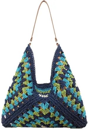 Rejolly Straw Hobo Bag for Women Tote Bag Summer Vacation Beach Handbags Boho Bohemian Style Shoulder Purse