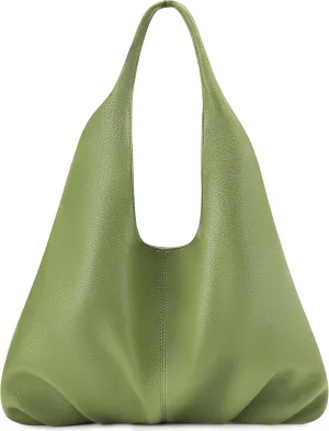 Retro Genuine Leather Hobo Clutch for Women Convertible Shoulder and Tote Bag for Versatile Everyday Use