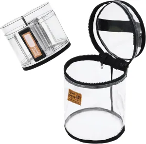 Rough Enough Clear Toiletry Bag for Traveling Women Travel Size Toiletries Makeup Essentials Organizer with Removable Insert