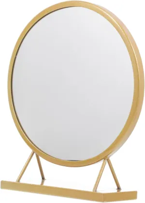 Round Vanity Mirror for Women Dressing Table Gold Vanity Mirror Vanity Mirrors Make up Mirror Wedding Decor Vintage Home Decor Makeup Light Mirror Decoration Metal Golden