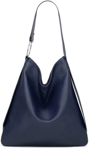 ROUROU Fashion Shoulder Bag for Women Large Capacity Handbag Top Handle Satchel PU Tote Bag Retro Purse