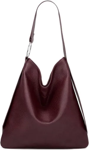 ROUROU Fashion Shoulder Bag for Women Large Capacity Handbag Top Handle Satchel PU Tote Bag Retro Purse