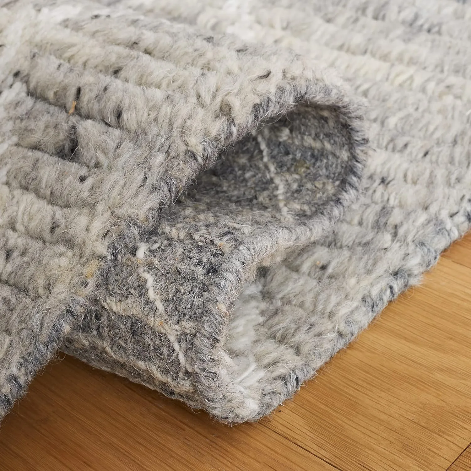 SAFAVIEH Kenya Collection Runner Rug - 2'3" x 9', Grey & Ivory, Handmade Moroccan Boho Trellis Wool, Ideal for High Traffic Areas in Living Room, Bedroom (KNY778F)